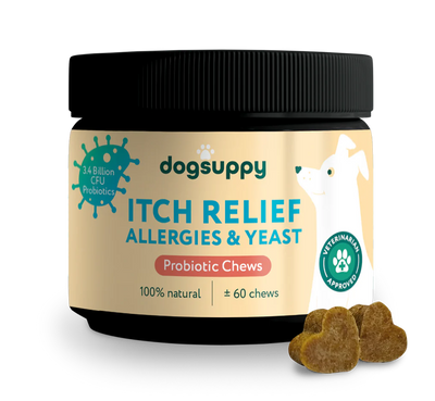 Itch Relief Probiotika 🌿 100% naturlig 🫙 60 godbitar